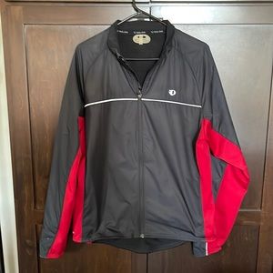 Men’s Pearl Izumi cycling jacket. Fleece lined in EUC. Size XL.